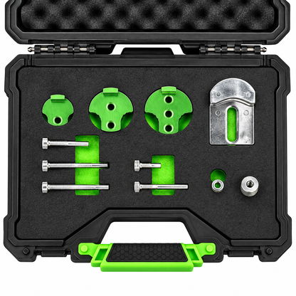 JBM KIT ESTRATTORE E INSTALLATORE CINGHIE SERVIZI ELASTICHE 11 PEZZI - 55119