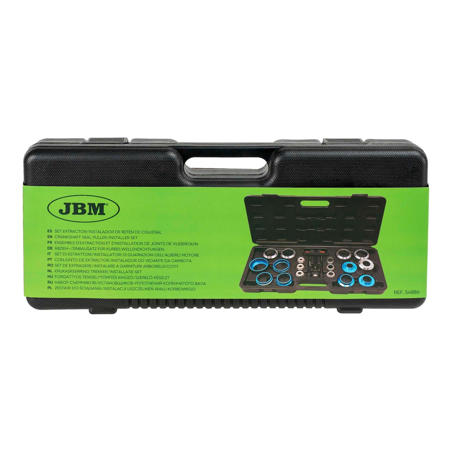 JBM SET DI ESTRATTORI/INSTALLATORI DI GUARNIZIONI DELL'ALBERO MOTORE 54886