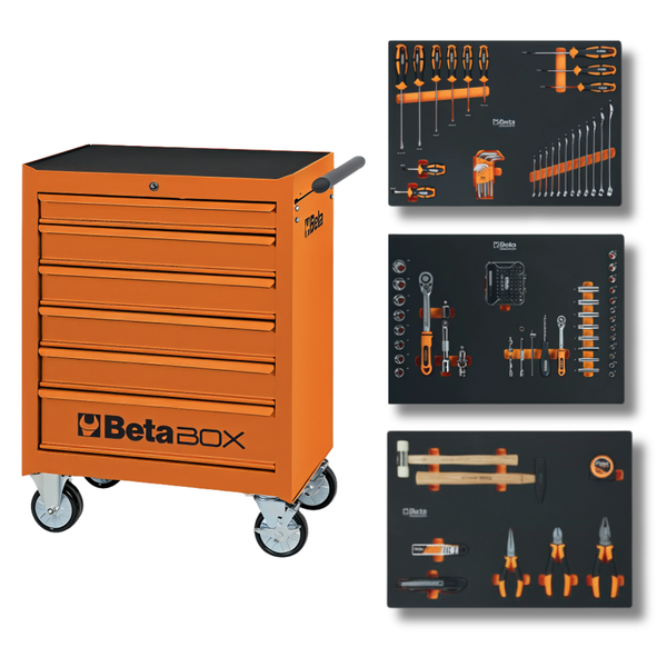 EDIZIONE LIMITATA - CARRELLO PORTAUTENSILI ASSORTITO CON 150 UTENSILI C04BOX | BETA UTENSILI