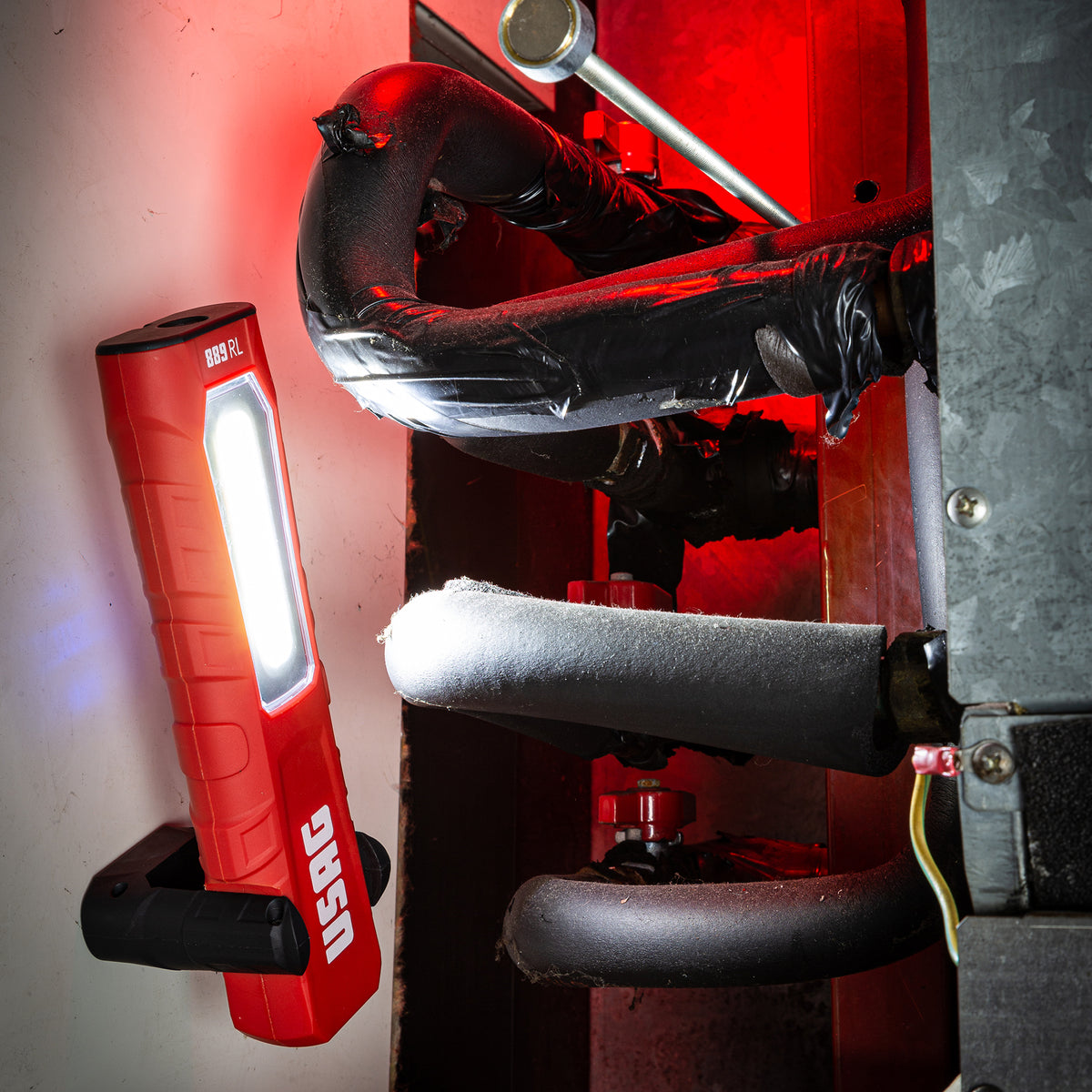 USAG 889 RL – Lampada di Ispezione LED Ricaricabile 420 lm con Base Magnetica