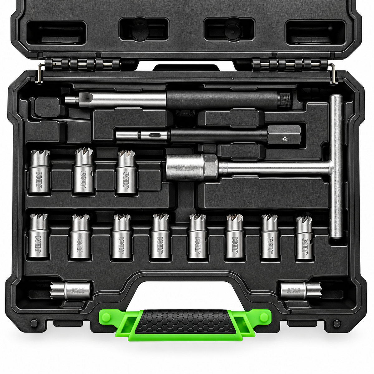 JBM SET DI SMERIGLIATORE PER SEDI INIETTORI 17 PZ 52813