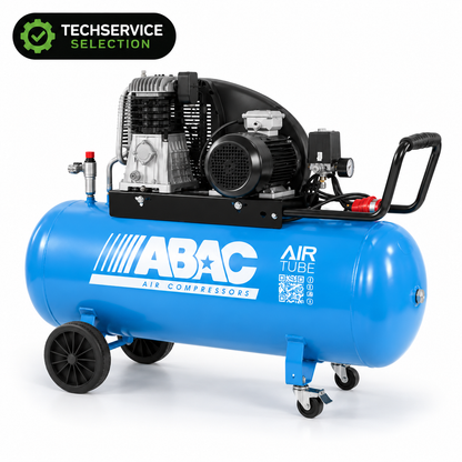 ABAC Expert A49B CT3 – Compressore a Pistone 200 L, Avviamento a Cinghia, Trifase, 3 HP, 11 Bar