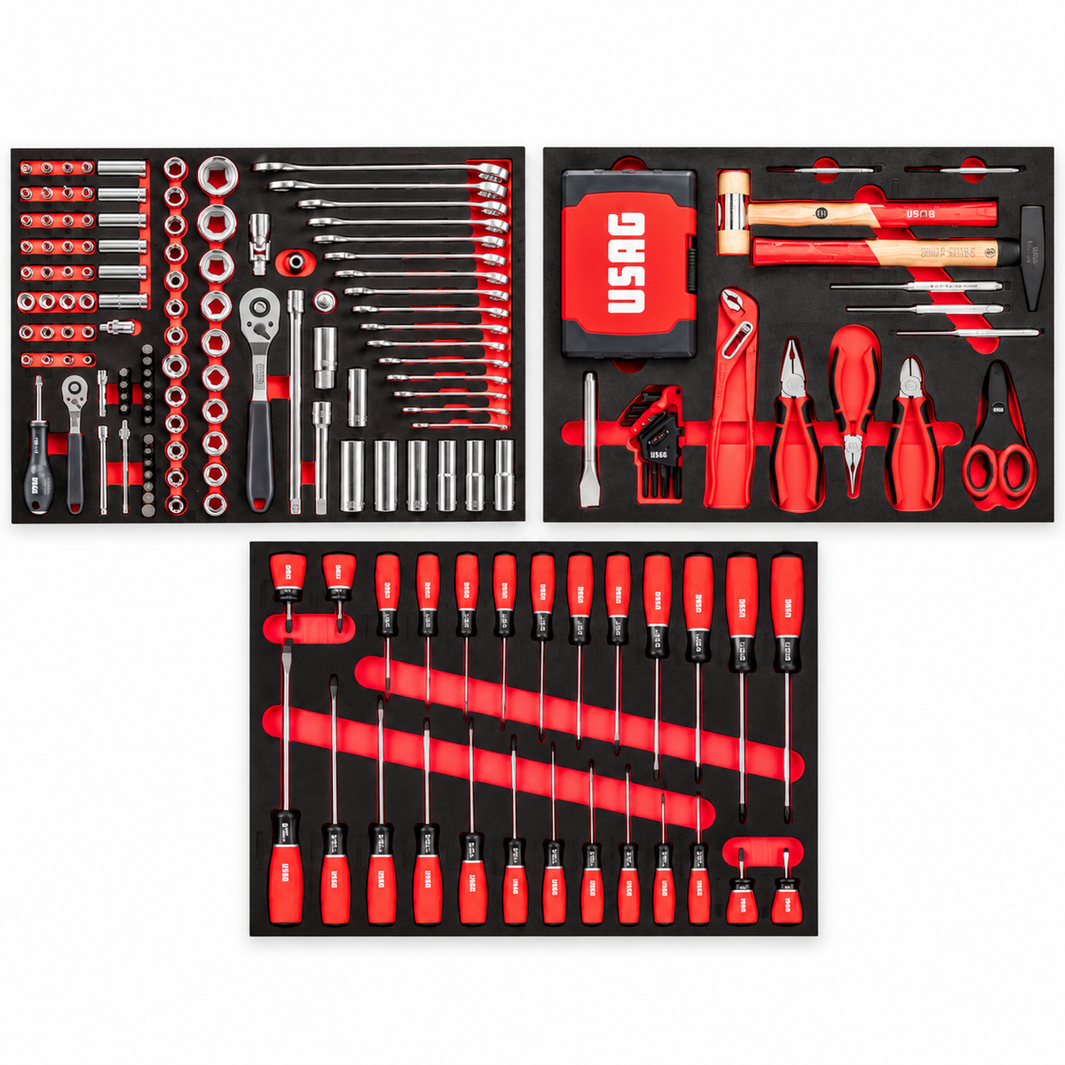 USAG 515 J6SM – Carrello JUST 6 Cassetti con 265 Utensili Professionali