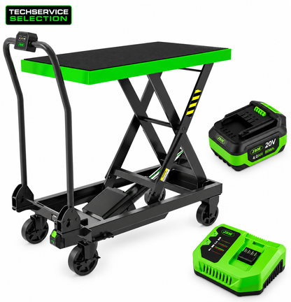 JBM – Tavolo Elevatore Idraulico a Batteria 500 kg con Batteria e Caricabatterie – PROMO-60072