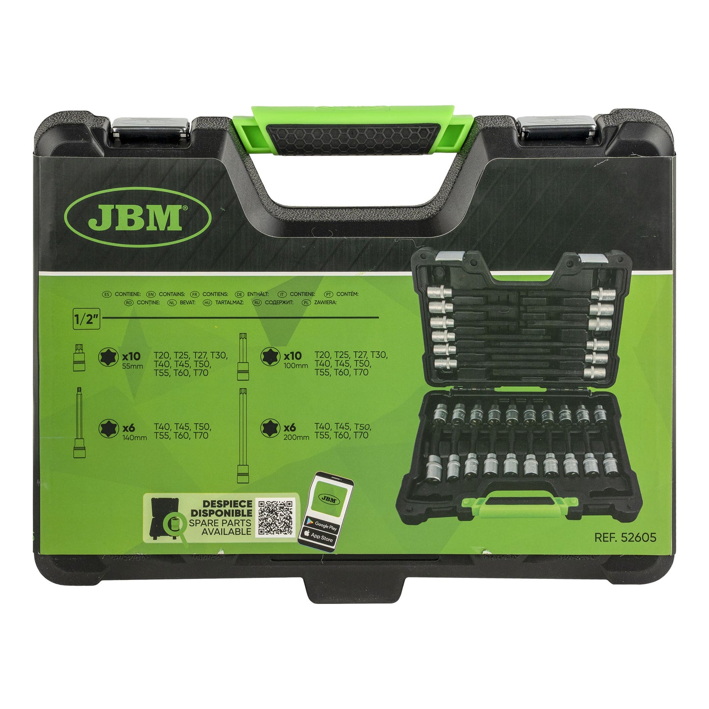 JBM VALIGETTA DI 32 PEZZI CON INSERTI TORX 52605
