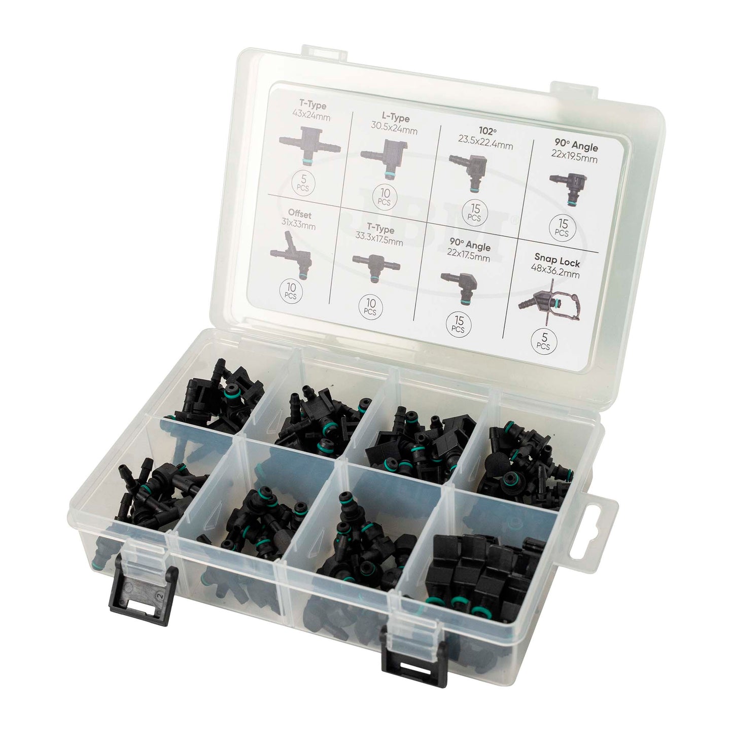 JBM VALIGETTA CON 85 RACCORDI DI RITORNO PER SISTEMI DIESEL 54830