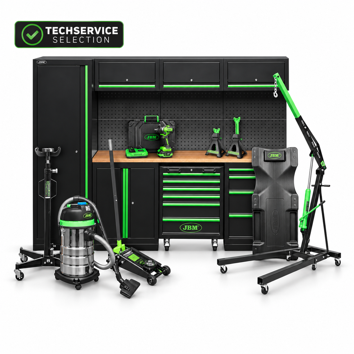 JBM – Pacchetto Officina Completo con Arredo Modulare e Attrezzatura Professionale