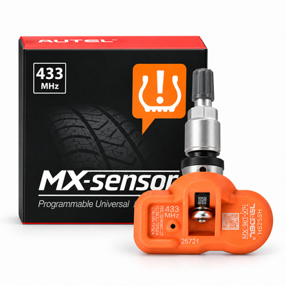 Autel MX-Sensor 433 MHz – Sensore TPMS Universale Programmabile con Valvola Metallica