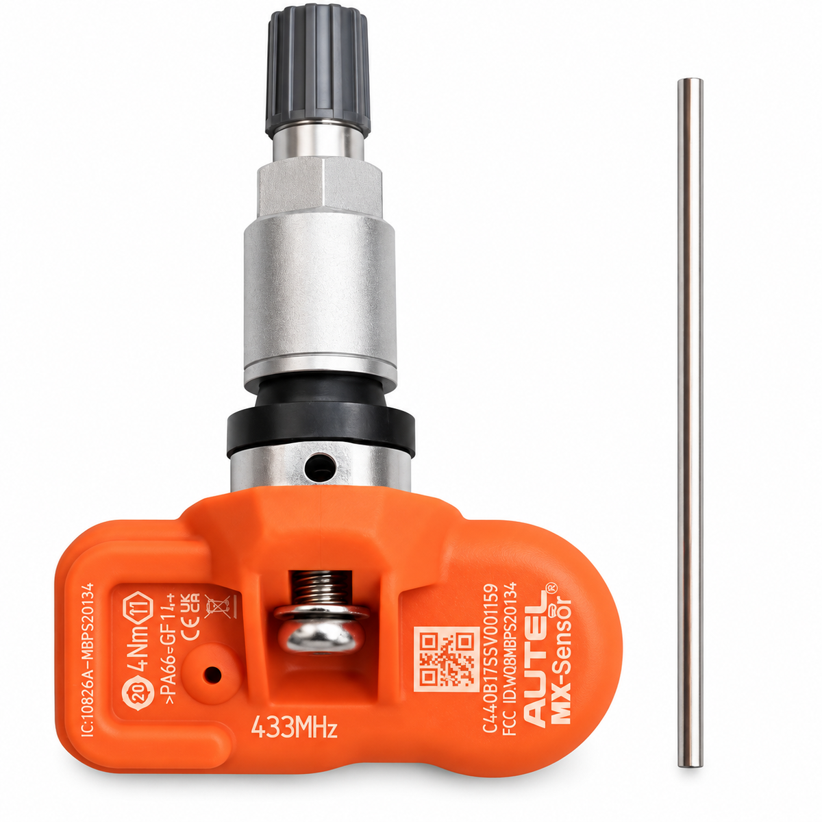 Autel MX-Sensor 433 MHz – Sensore TPMS Universale Programmabile con Valvola Metallica