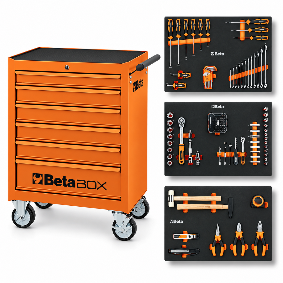 EDIZIONE LIMITATA - CARRELLO PORTAUTENSILI ASSORTITO CON 150 UTENSILI C04BOX | BETA UTENSILI