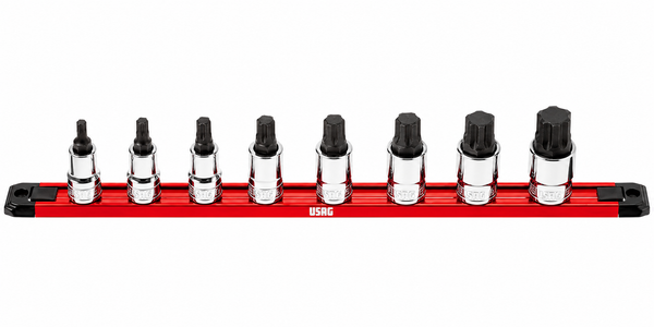 USAG 234 1/2 X/SE8 – Set 8 Bussole Esagonali X-Grip 1/2” 5–19 mm