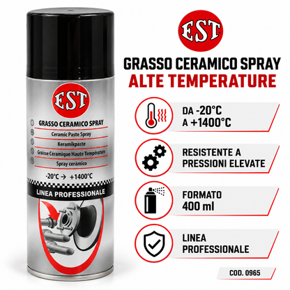EST Grasso Ceramico Alte Temperature Spray 400 ml – Confezione 6 pz – 0965