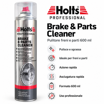 Holts Professional Brake & Parts Cleaner 600 ml – Pulitore Freni e Parti – Confezione 6 Pezzi – Cod. 246060