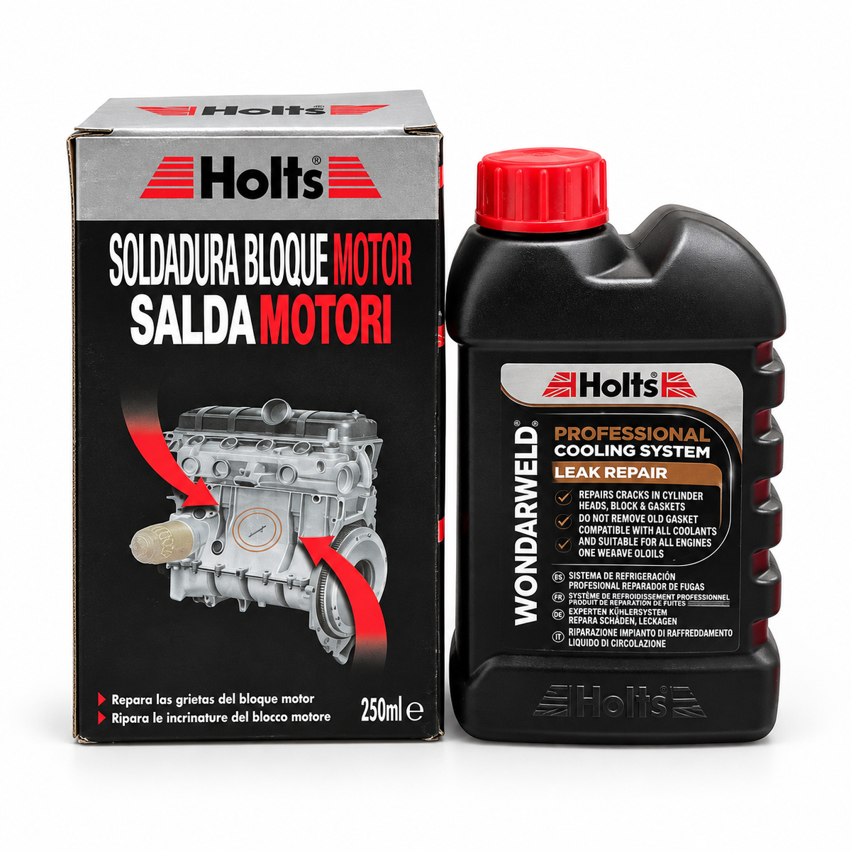 Holts Wondarweld Saldamotore 250 ml – Riparatore Professionale Sistema di Raffreddamento – HREP0062A