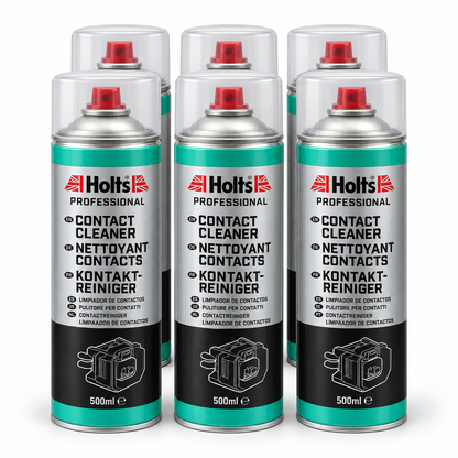 Holts Professional Contact Cleaner 500 ml – Pulitore Contatti Elettrici Spray – Confezione 6 Pezzi – HMTN0601A
