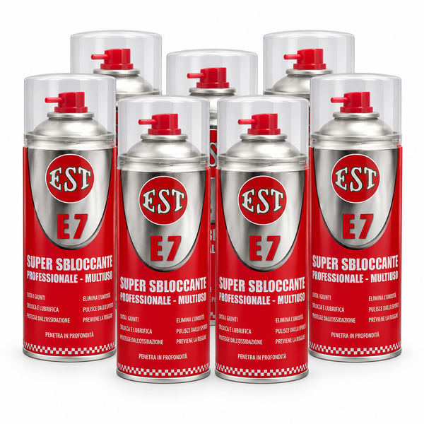EST E7 Super Sbloccante Professionale Multiuso 400 ml – Confezione da 6 Spray