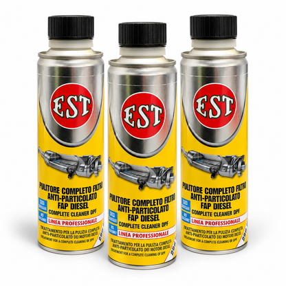 EST Pulitore Completo Filtro Anti-Particolato FAP Diesel 250 ml – Confezione 3 Pezzi – Cod. 0618