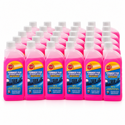 EST Permanent Plus -40 Rosso 1L – Liquido Antigelo per Circuiti Sigillati – 6, 12 o 24 Pezzi – Cod. 0768