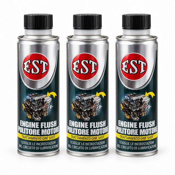 EST Engine Flush Pulitore Motore 250 ml – Trattamento One Shot – Confezione 3 Pezzi – Cod. 0600