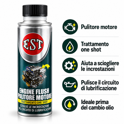 EST Engine Flush Pulitore Motore 250 ml – Trattamento One Shot – Confezione 3 Pezzi – Cod. 0600