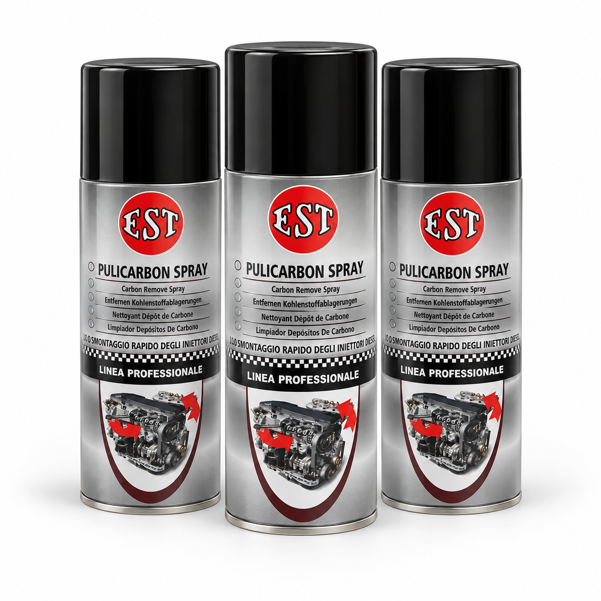 EST Pulicarbon Spray 400 ml – Pulitore Depositi Carboniosi – Confezione 3 Pezzi – Cod. 0964