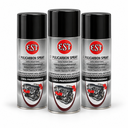 EST Pulicarbon Spray 400 ml – Pulitore Depositi Carboniosi – Confezione 3 Pezzi – Cod. 0964