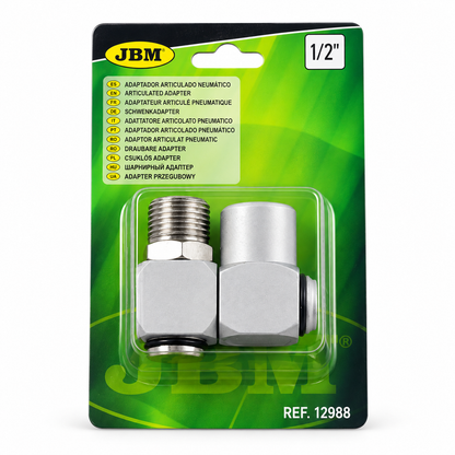 JBM ADATTATORE ARTICOLATO PNEUMATICO 1/2” - 12988