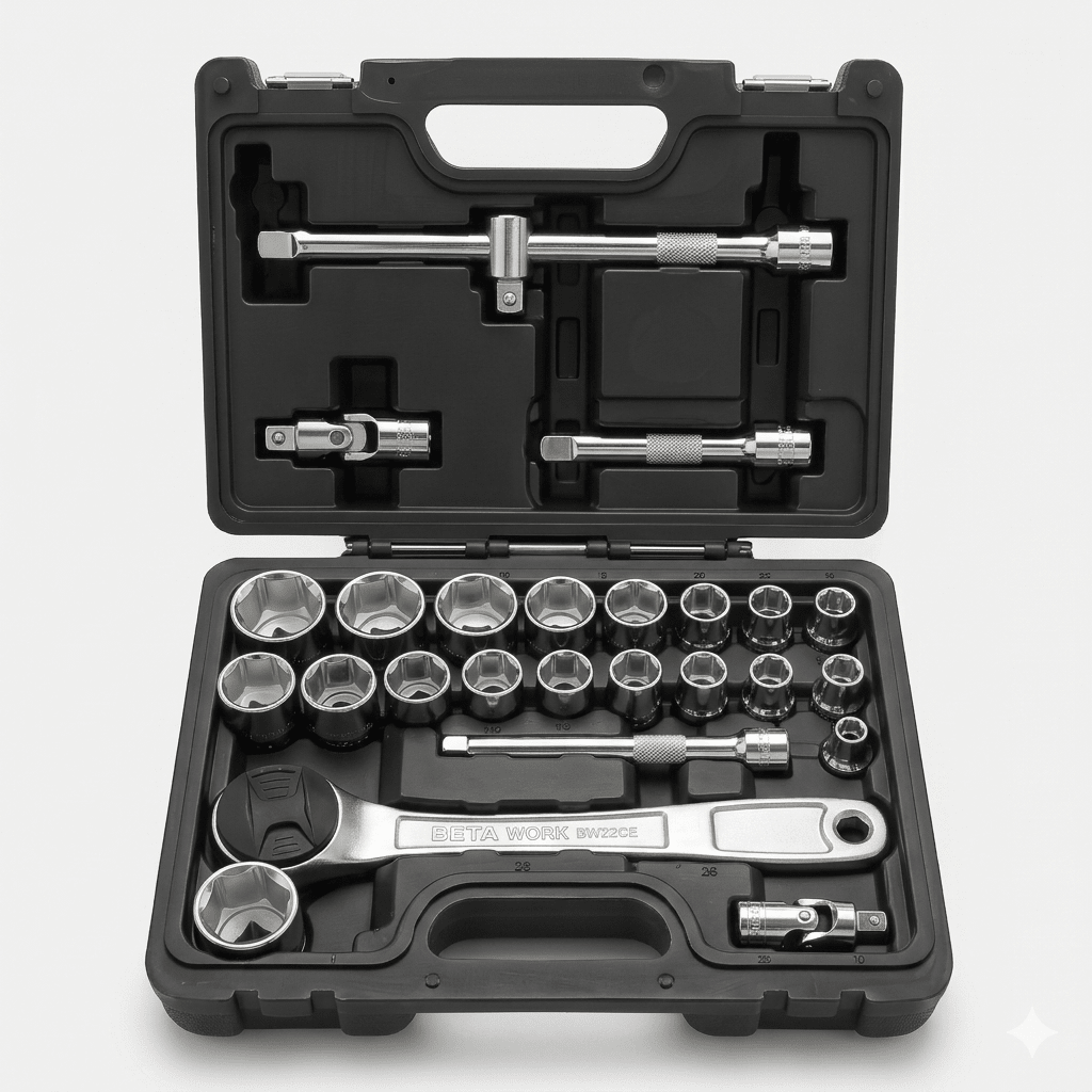 BETA WORKER ASSORTIMENTO DI 20 CHIAVI A BUSSOLA ESAGONALI E 5 ACCESSORI BW 923E/C25 - Techservice