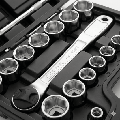 BETA WORKER ASSORTIMENTO DI 20 CHIAVI A BUSSOLA ESAGONALI E 5 ACCESSORI BW 923E/C25 - Techservice