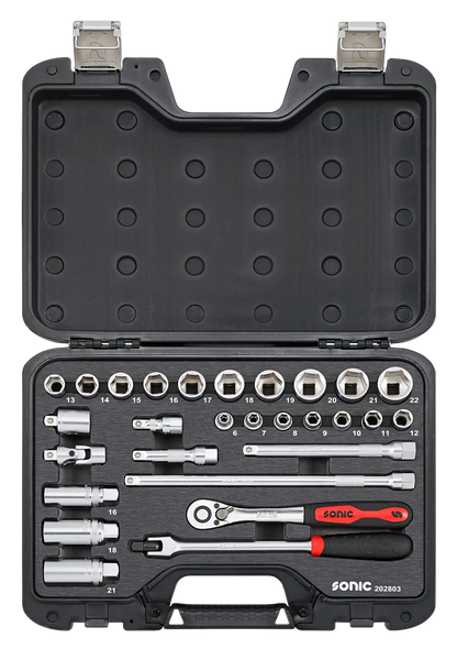 SONIC SET DI BUSSOLE BMCS 3/8" 28 PEZZI 202803