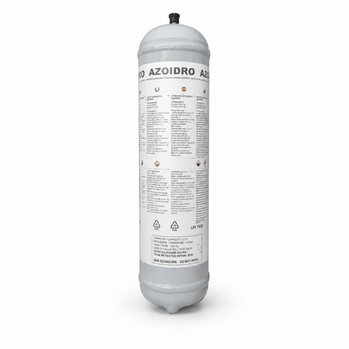 Bombola Azoidro Azoto-Idrogeno 2,2 L – Ricambio per Cercafughe Impianti A/C Auto