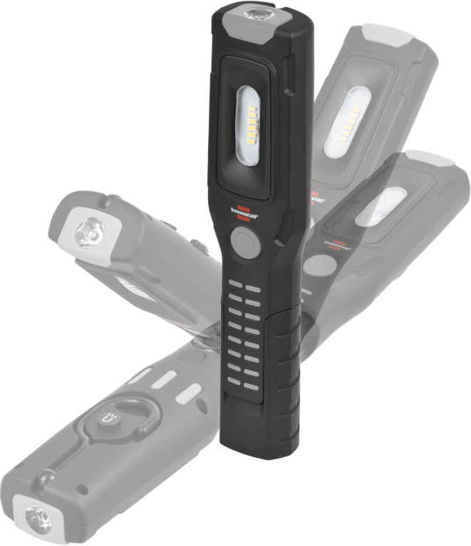 BRENNENSTUHL Lampada da lavoro a LED HL 501 A con batteria ricaricabile / Lampada portatile a LED con 6 LED SMD superluminosi - 1175670110 - Techservice