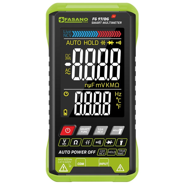 FASANO MULTIMETRO DIGITALE DC/AC – OHM FG 97/DG