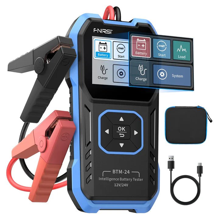 FNIRSI - TESTER MULTI - FUNZIONE PER BATTERIA AUTO 12V/24V 2000A CCA| BTM - 24 - Techservice