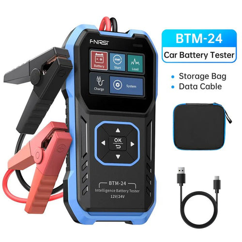 FNIRSI - TESTER MULTI-FUNZIONE PER BATTERIA AUTO 12V/24V 2000A CCA| BTM-24