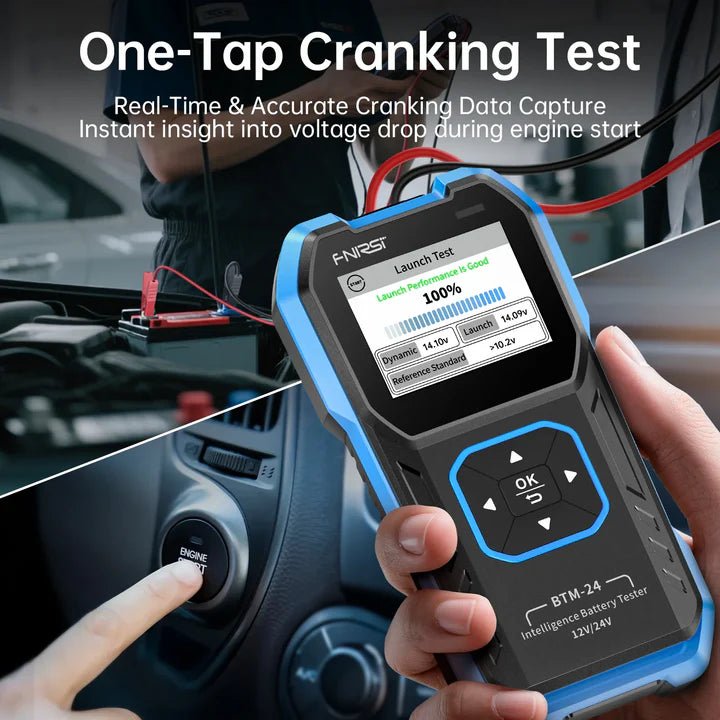 FNIRSI - TESTER MULTI - FUNZIONE PER BATTERIA AUTO 12V/24V 2000A CCA| BTM - 24 - Techservice