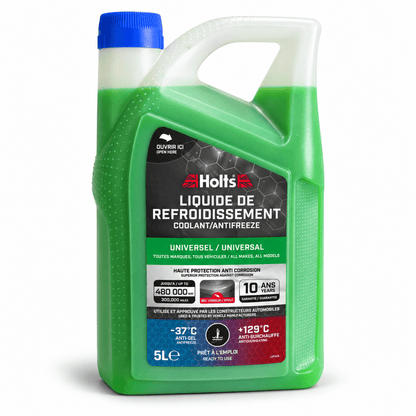Holts Liquido Refrigerante Universale Verde 5 L – Pronto all’Uso -37°C / +129°C – HAFR0011B - Techservice
