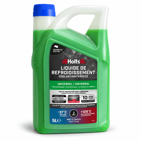 Holts Liquido Refrigerante Universale Verde 5 L – Pronto all’Uso -37°C / +129°C – HAFR0011B - Techservice