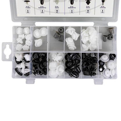 JBM ASSORTIMENTO DI 80 PZ. CLIP PER MODANATURA PEUGEOT/CITROËN 53714 - Techservice