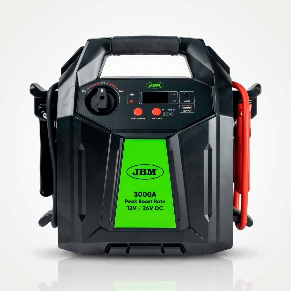 JBM AVVIATORE MULTIFUNZIONE PER VEICOLI CON DISPLAY DIGITALE E BATTERIE AL LITIO DA 48.000MAH – 12V/24V 55020 - Techservice