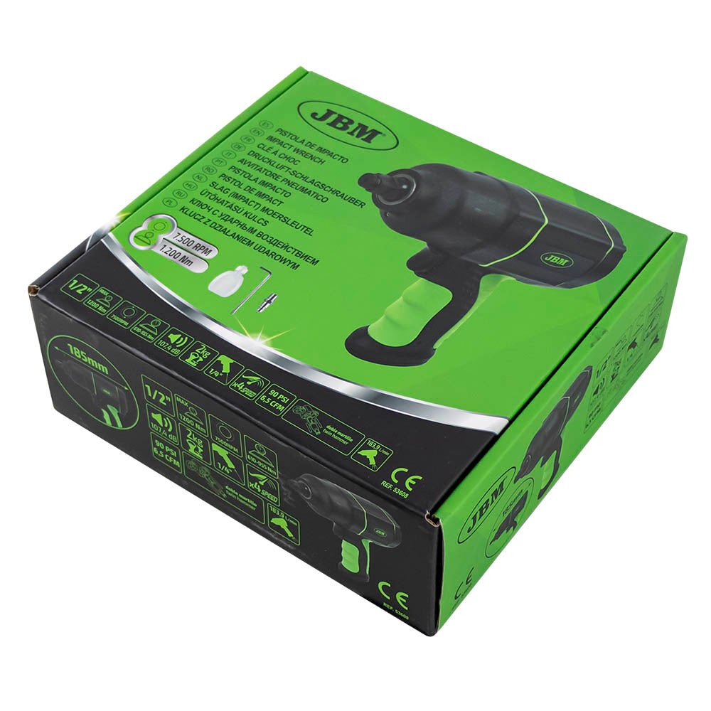 JBM AVVITATORE PNEUMATICO DA 1/2" 1200NM 53608 - Techservice