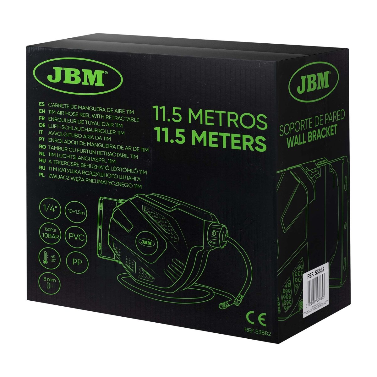JBM AVVOLGITUBO ARIA DA 10+1,5M 53882 - Techservice