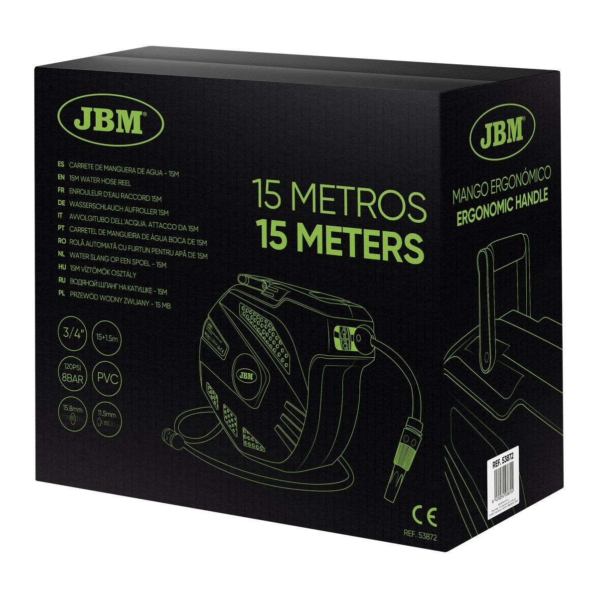 JBM AVVOLGITUBO DELL'ACQUA CON ATTACCO DA 15+1,5M 53872 - Techservice