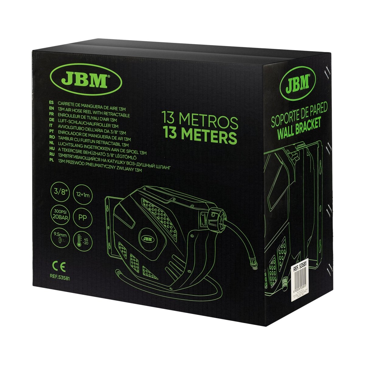JBM AVVOLGITUBO DELL'ARIA 12+1M DA 3/8" 53581 - Techservice