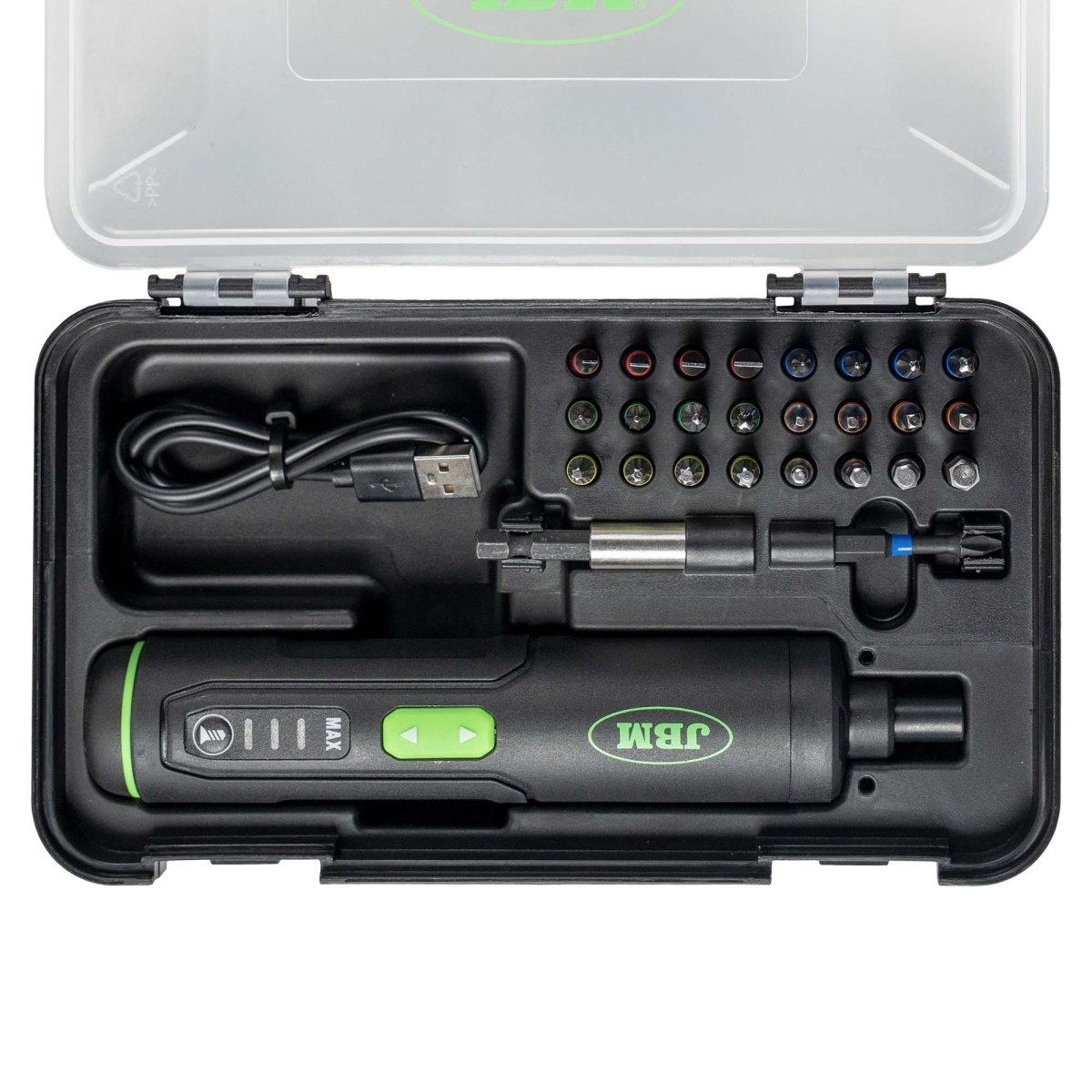 JBM CACCIAVITE A BATTERIA A 3 VELOCITÀ CON PUNTE 54860 - Techservice