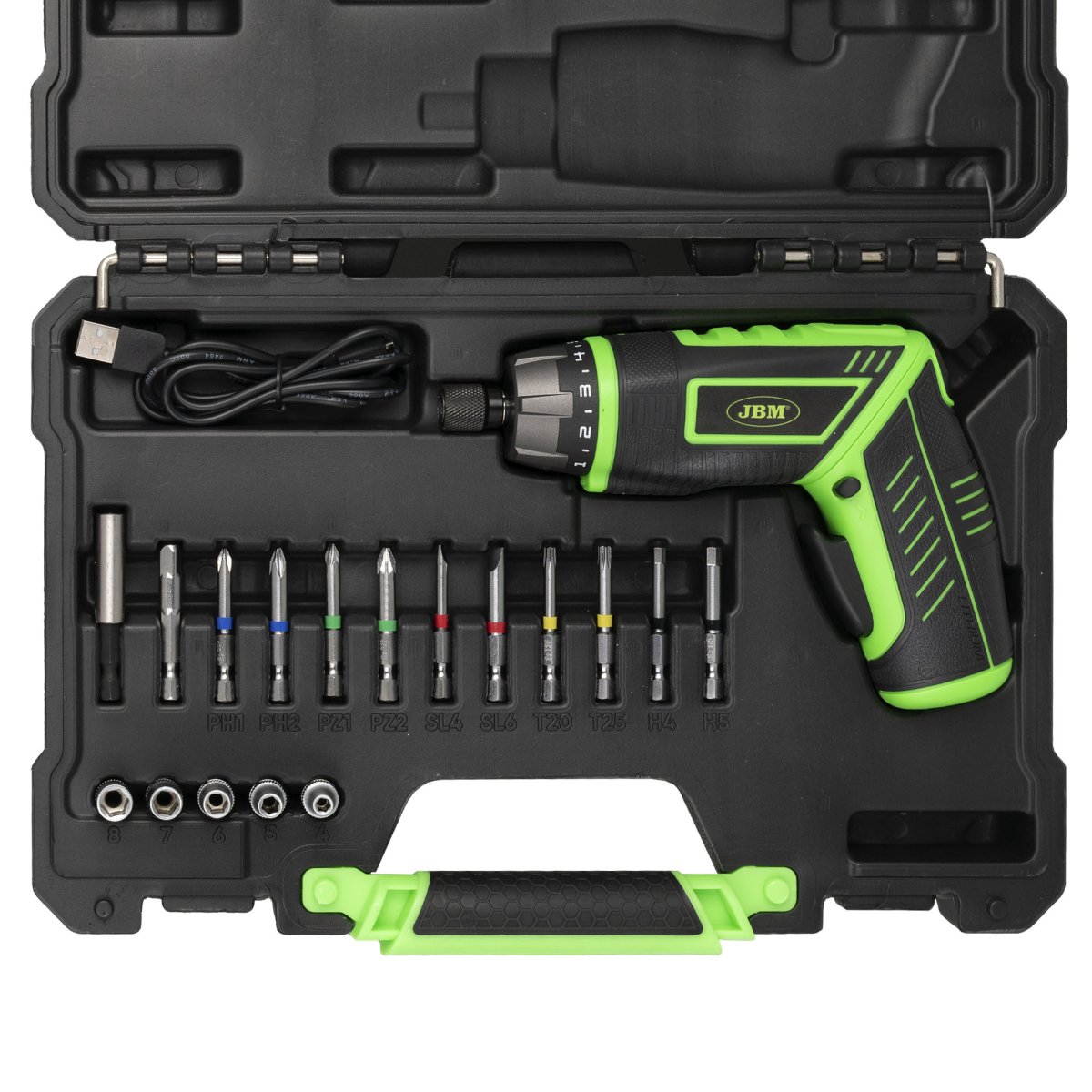 JBM CACCIAVITE A BATTERIA E SET DI PUNTE 54683 - Techservice