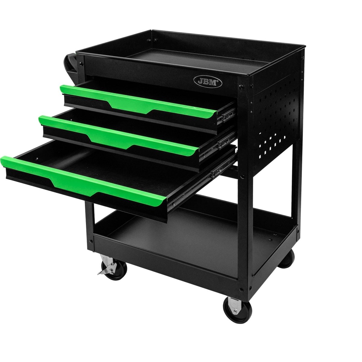 JBM CARRELLO CON 3 CASSETTI, 1 VASSOIO E GRIGLIE LATERALI 54839 - Techservice