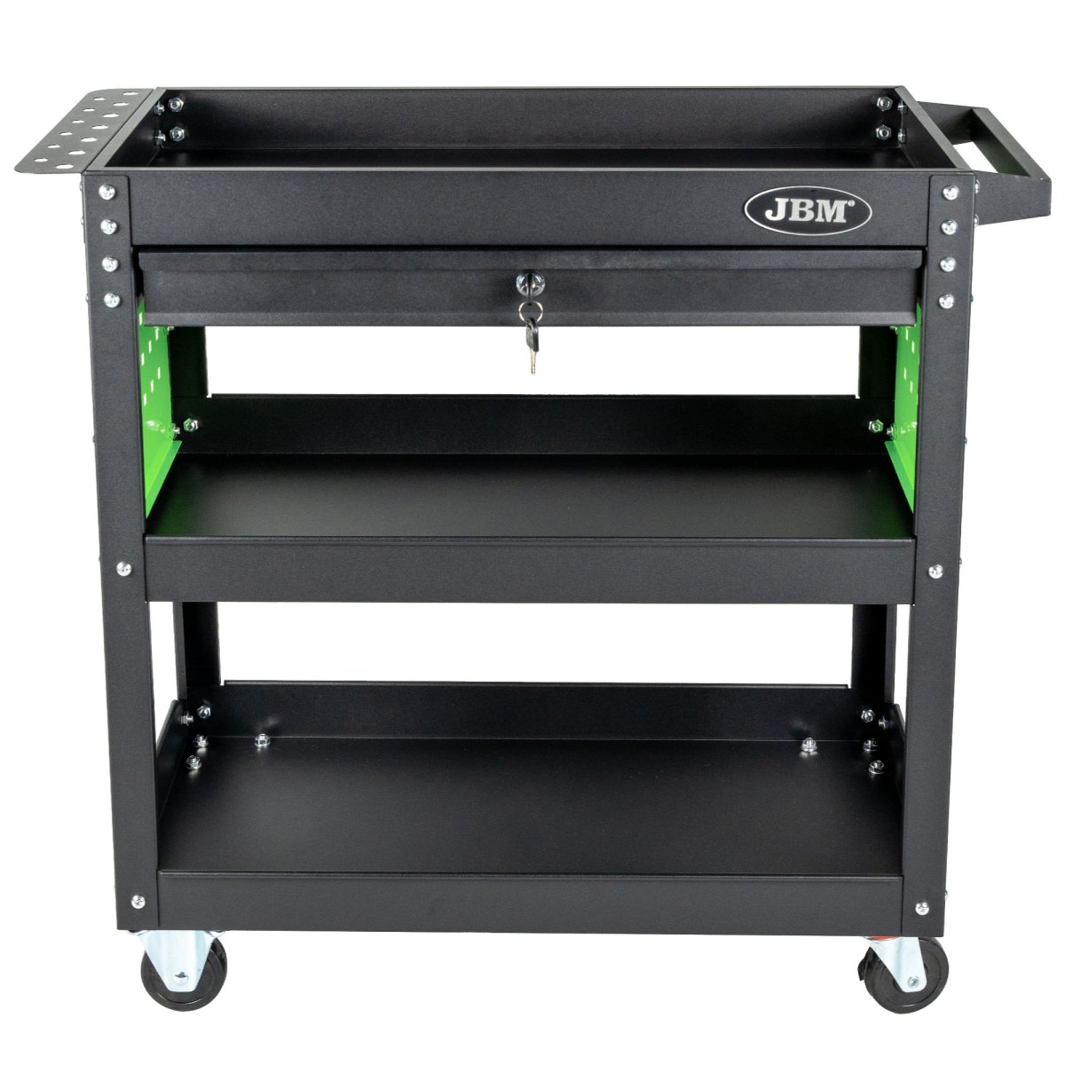 JBM CARRELLO DA OFFICINA A 3 LIVELLI CON 1 CASSETTO 54499 - Techservice