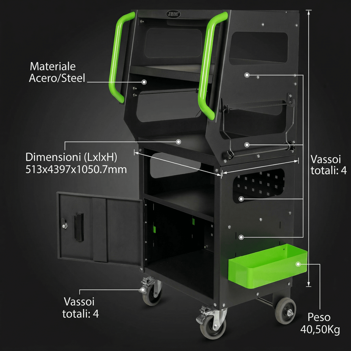 JBM CARRELLO DIAGNOSTICO 54388 - Techservice
