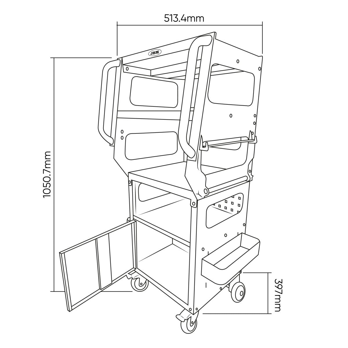 JBM CARRELLO DIAGNOSTICO 54388 - Techservice